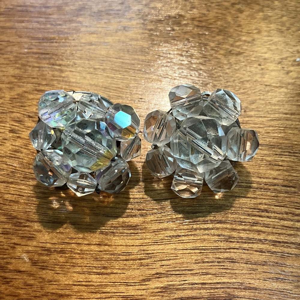 Elegant Crystal Cluster Earrings